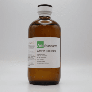 استاندارد مرجع گوگرد در ایزو اکتان شرکت Asi Standards کد SIO-Blank-25