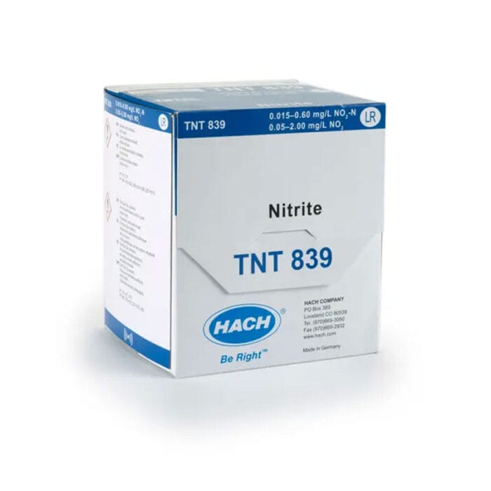کیت آزمایش نیتریت TNTplus مدل LR شرکت Hach کد TNT839 کیت آزمایش نیتریت TNTplus مدل LR شرکت Hach کد TNT839