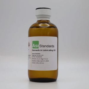 مجموعه استاندارد کالیبراسیون روغن روان‌کننده چند عنصری ASI Standards کد LOE10