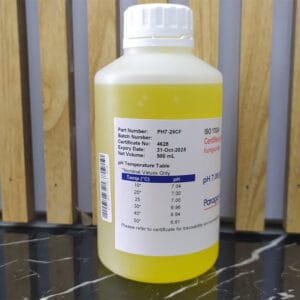 محلول بافر pH تایید شده Paragon Scientific کد ALK-PH7-25CF