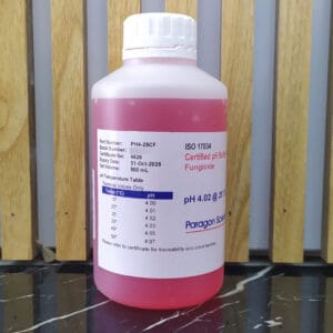 محلول بافر pH تایید شده Paragon Scientific کد ALK-PH4-25CF